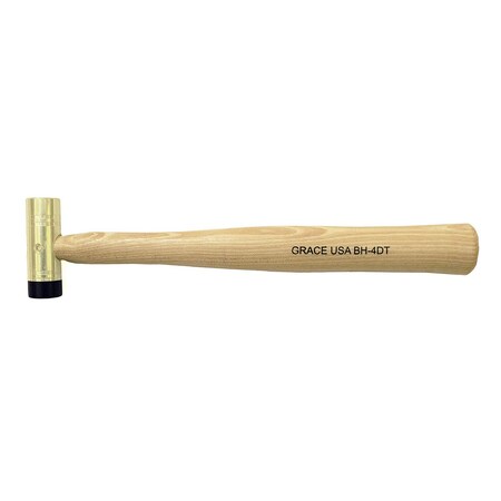 Grace Tools Grace USA Delrin Tipped Brass Hammer-4 oz GRBH4DT